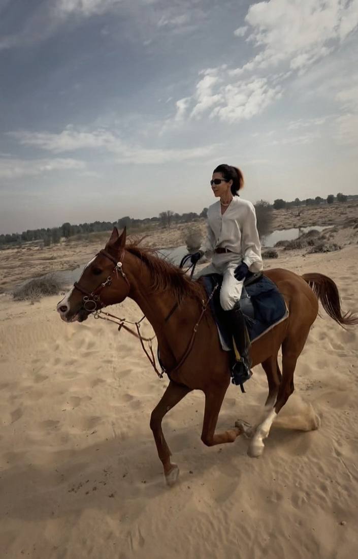 Editorial style — horseback